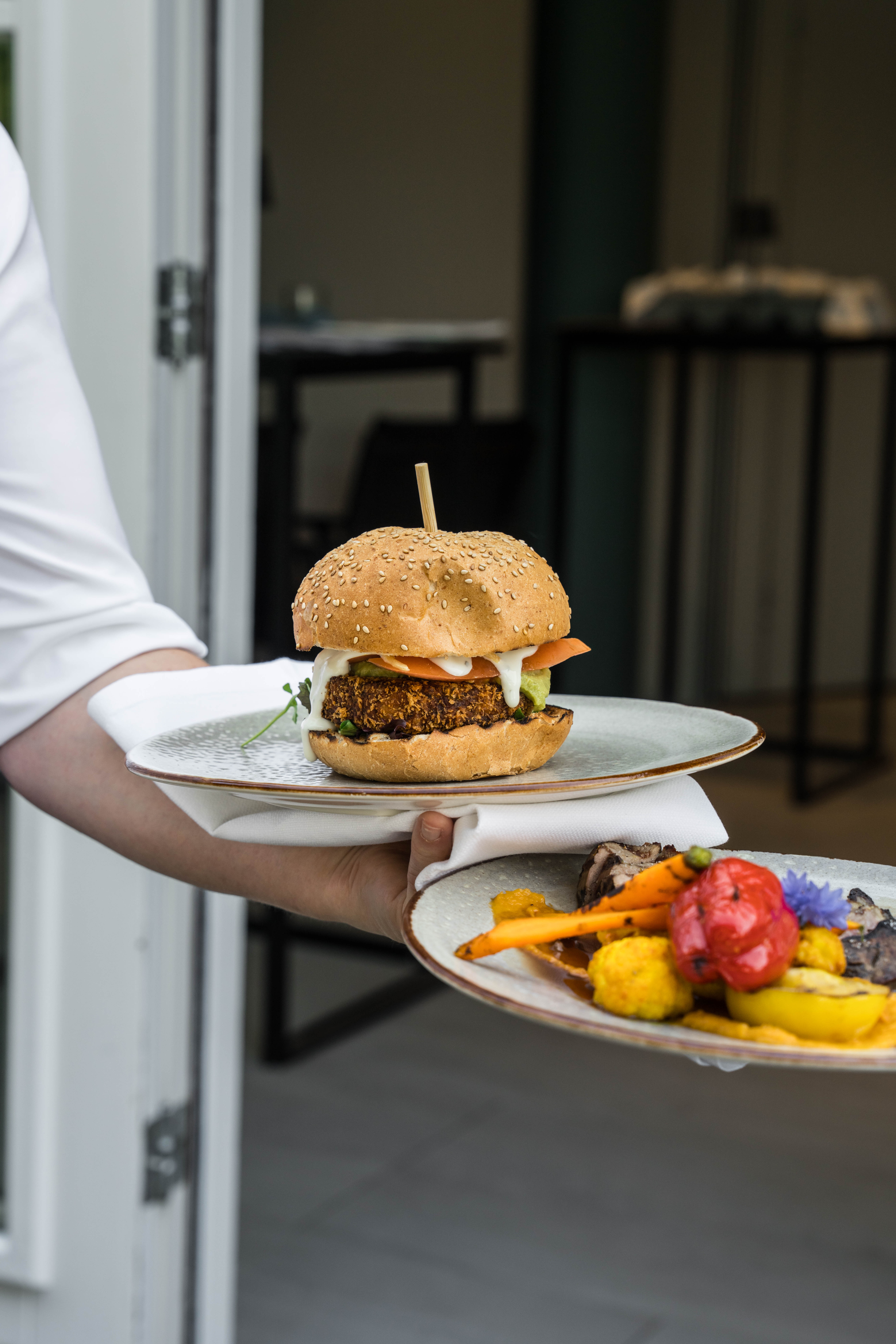 Garnalen burger bij Buitenplaats Kameryck