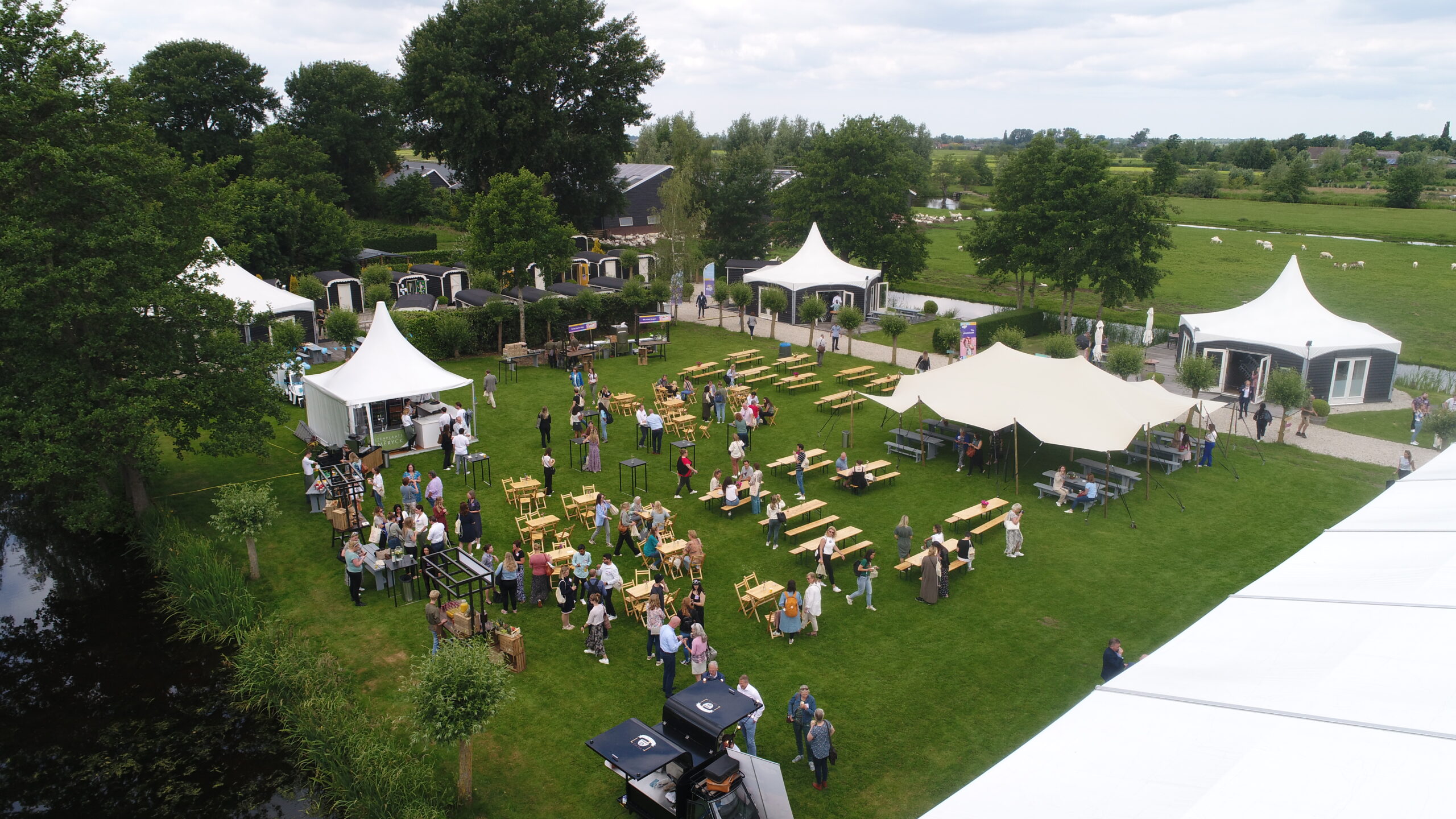 Festival terrein bij Buitenplaats Kameryck